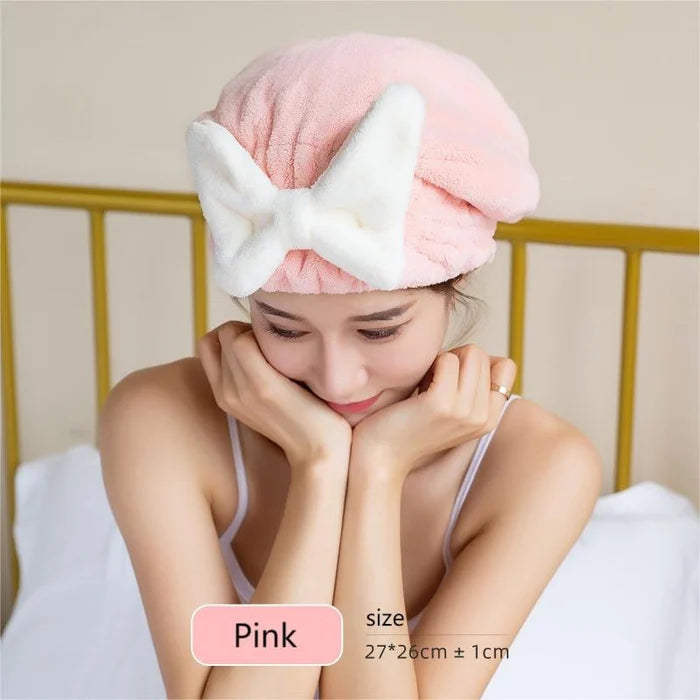 Serviette enveloppante super absorbante pour cheveux mouillés
