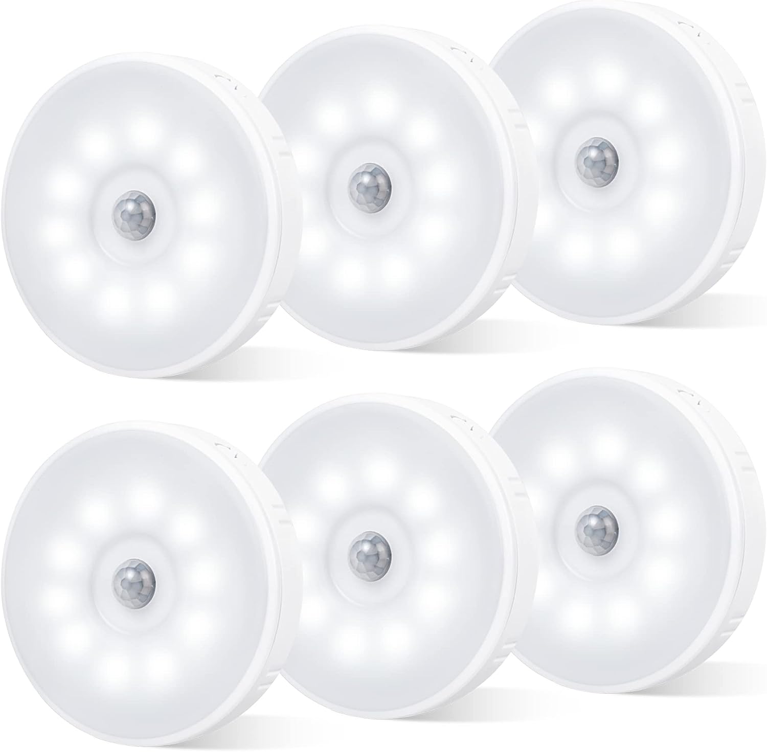 Lot de 6 lampes à détecteur de mouvement