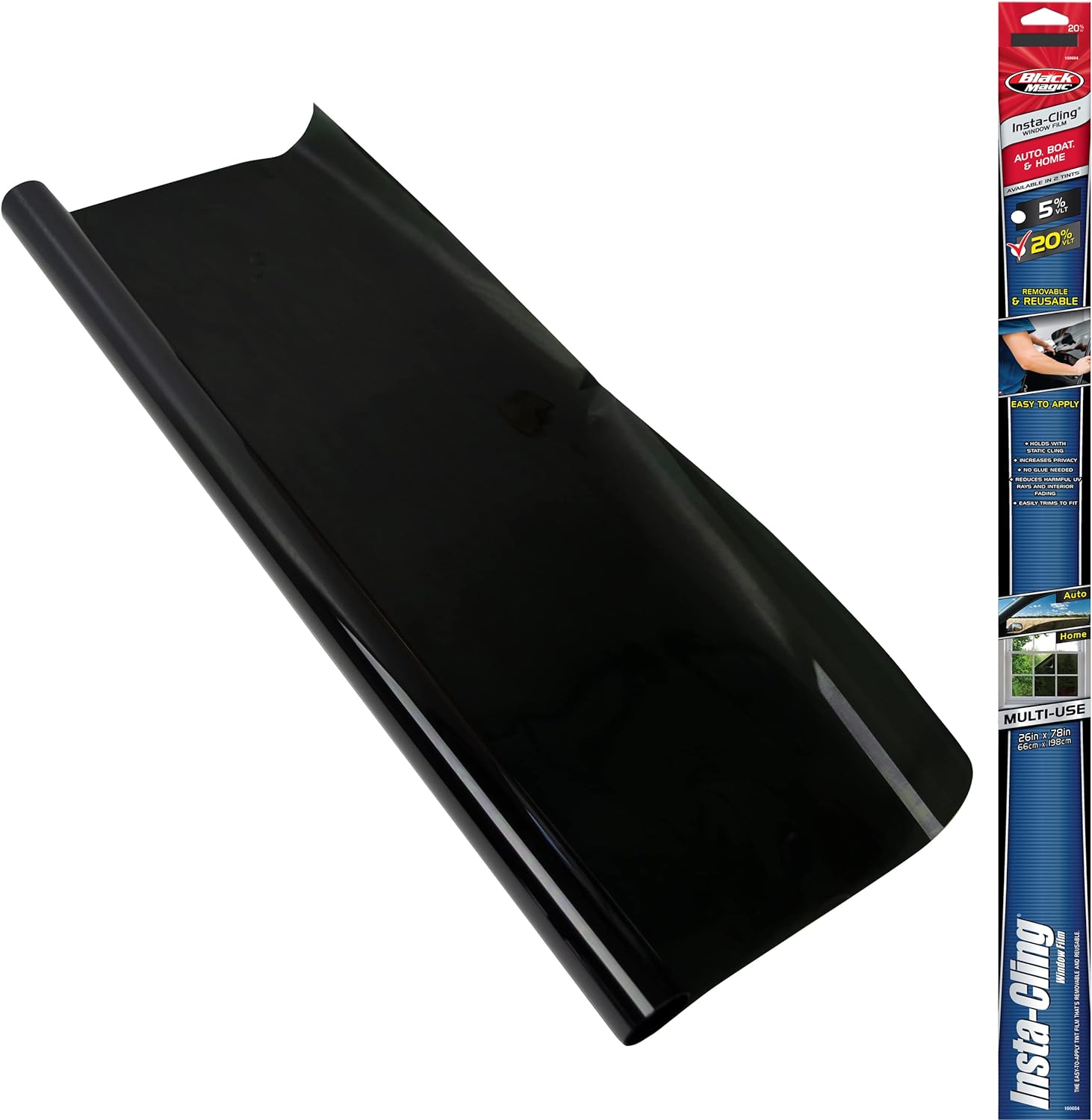 Rouleau de film teinté pour vitre Maison et Voiture 76 cm * 3m