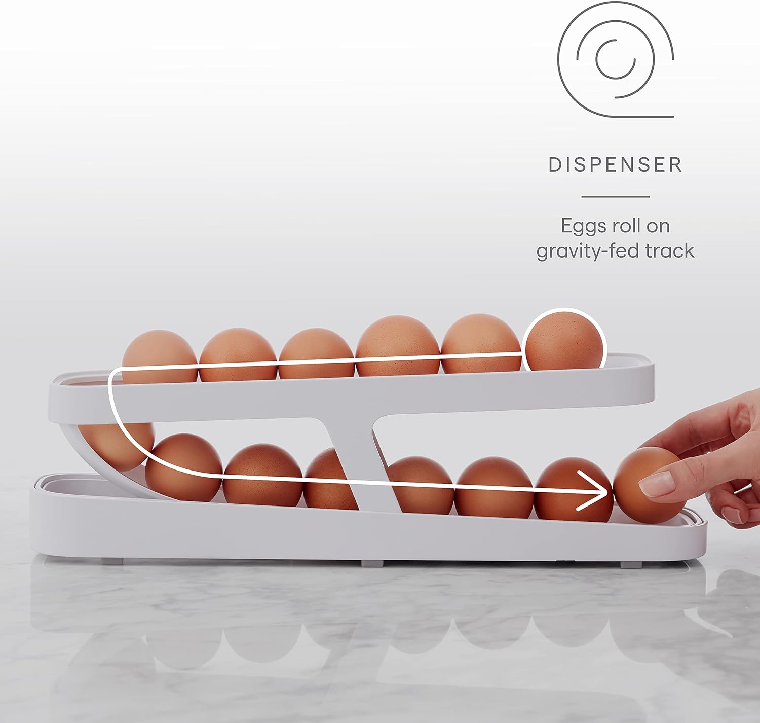 Lot de 2 Organisateurs d'oeufs pour frigo
