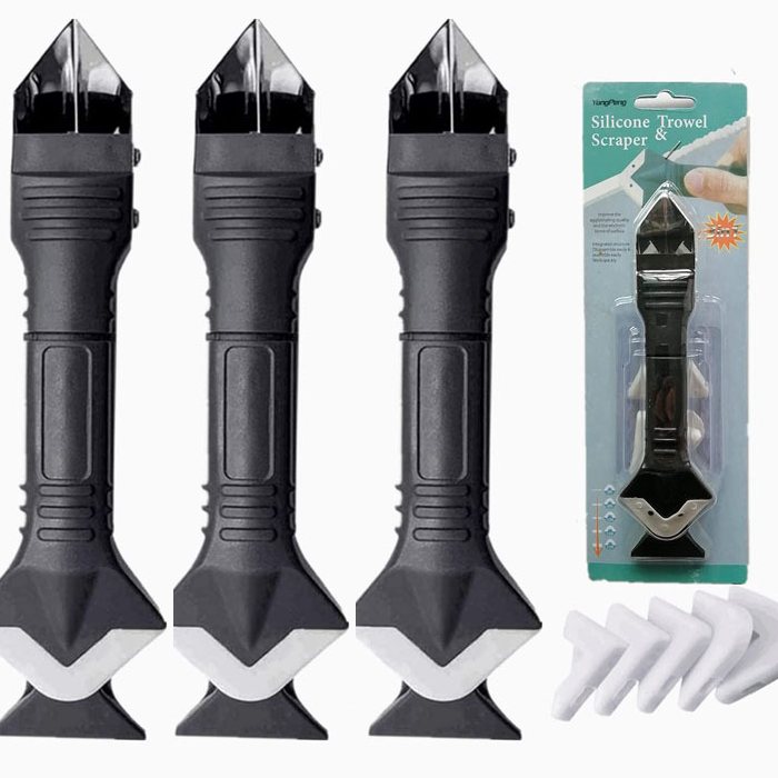Lot de 3 Outils de calfeutrage en Silicone 3 en 1