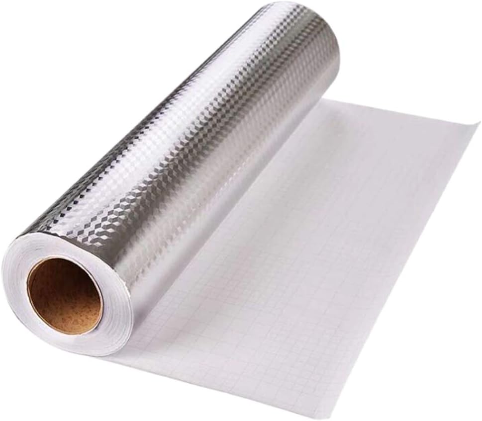 Autocollant aluminium imperméable à l'huile de cuisine
