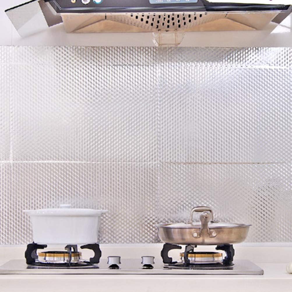 Autocollant aluminium imperméable à l'huile de cuisine