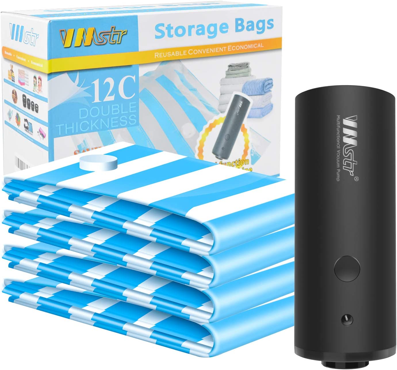 Aspirateur électrique et pack de 4 Sacs de rangement sous vide