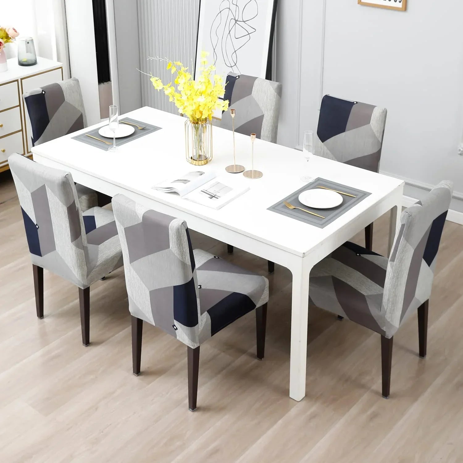 Lot de 2 Housses de chaise