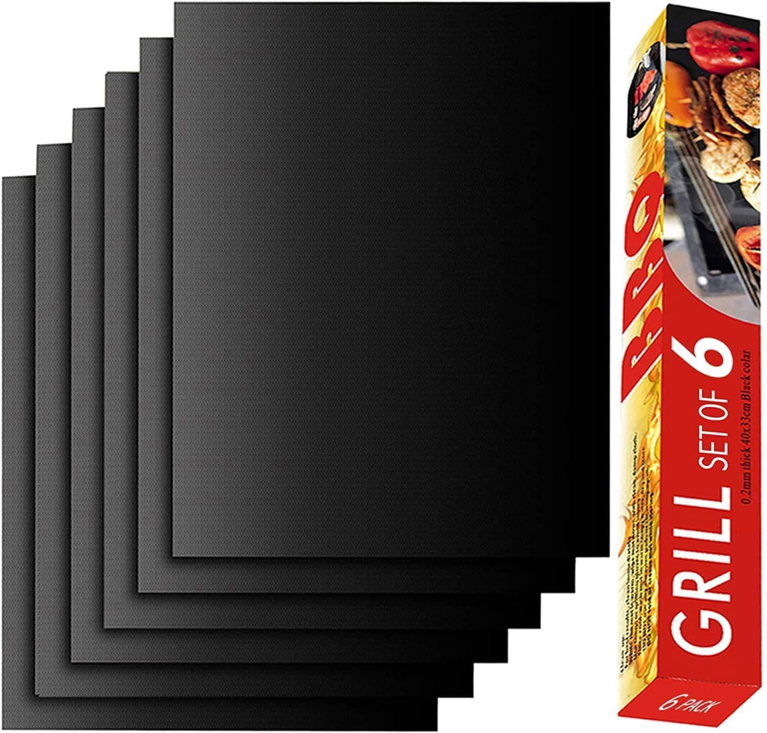 Lot de 6 tapis BBQ