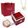 BOÎTE DE ROSES ÉTERNELLES - AVEC COLLIER
