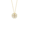 Collar de trébol - chapado en oro