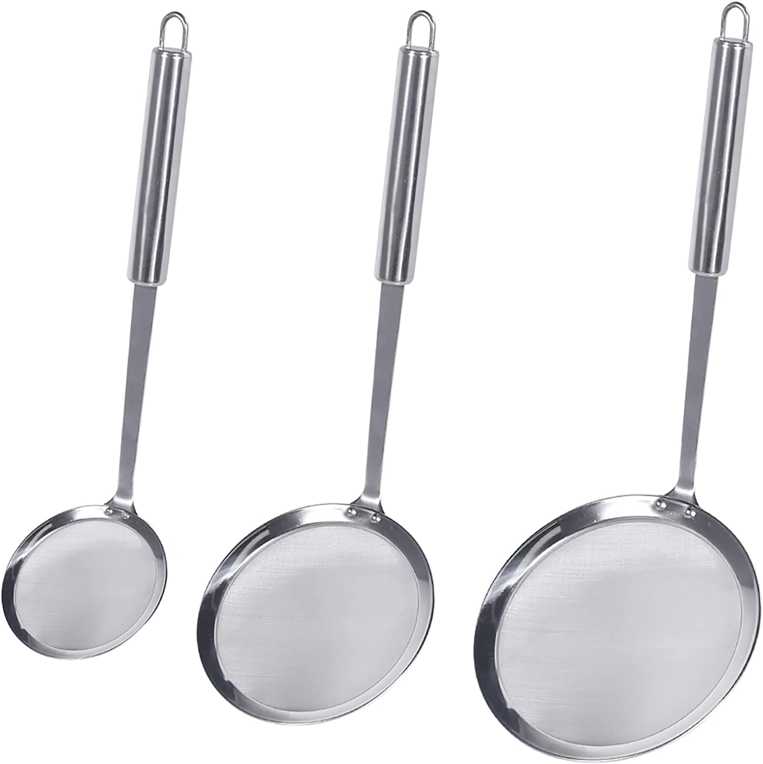 Lot de 3 Passoires en acier inoxydable à maille fines