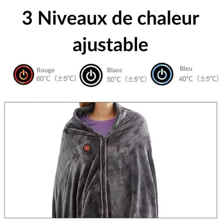 Châle-couverture chauffant Balmya®