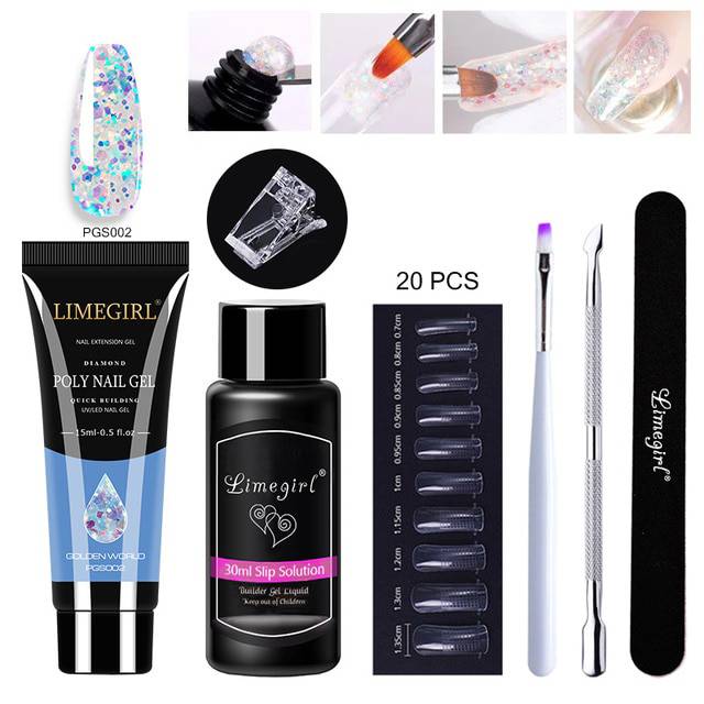 Kit Polygel de luxe pour ongle